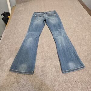 Victoria's Secret VS Low 5 Flap Bootcut Jeans Women's Size 8 Regular Distressed